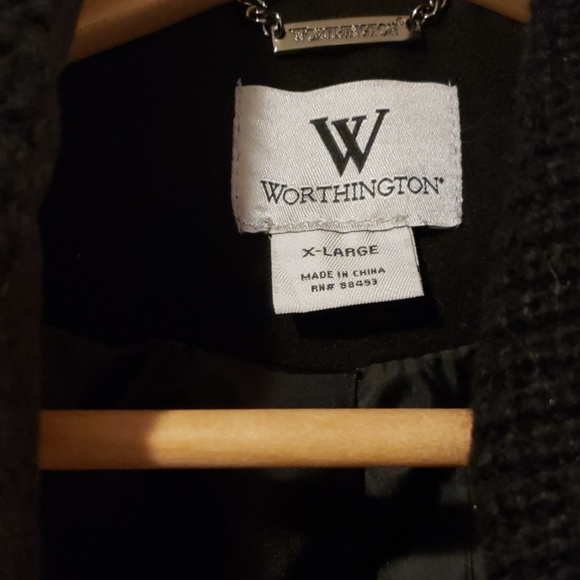 Women's Black Peacoat - Picture 2 of 6